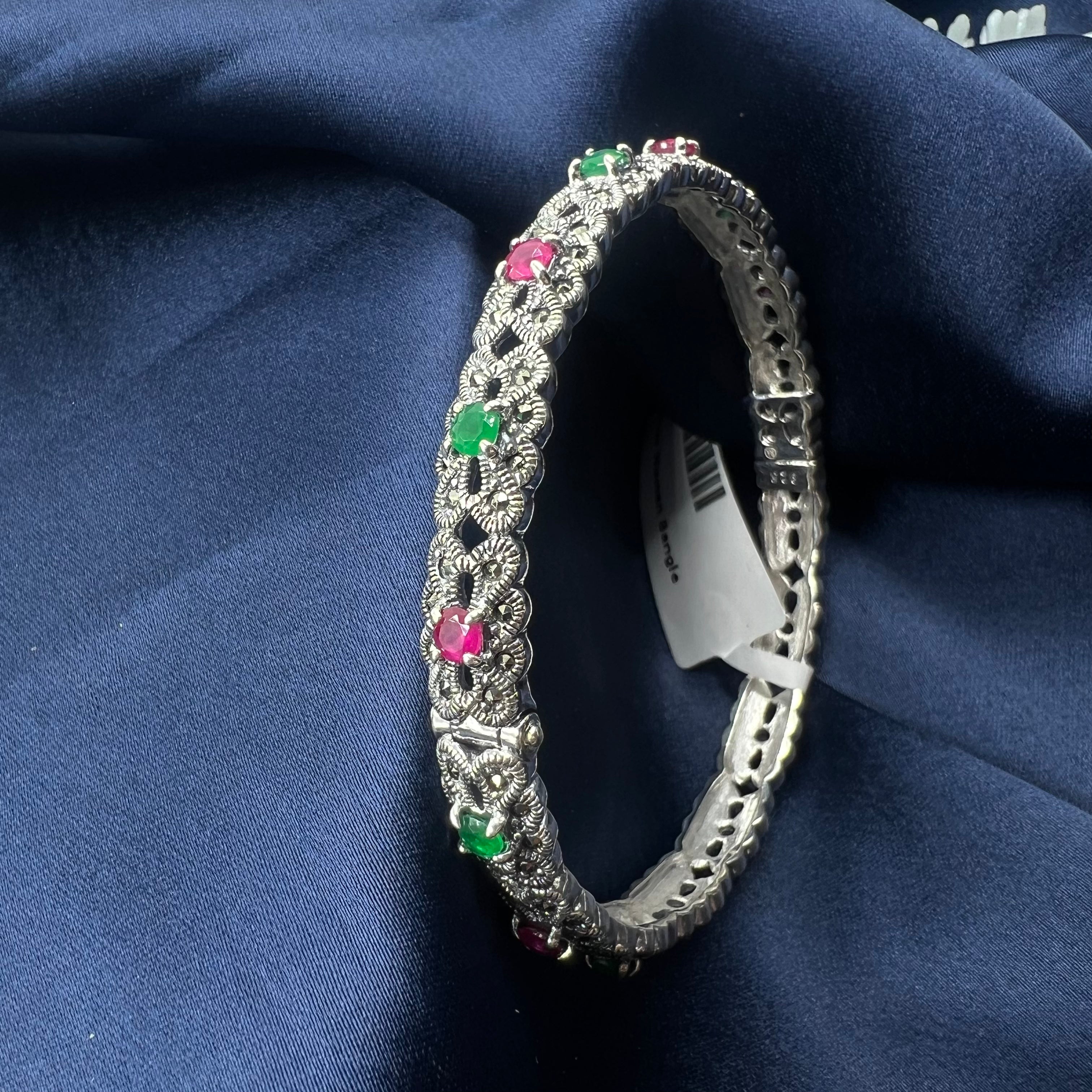 designer silver bangle women
