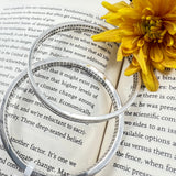 designer curve silver bangles
