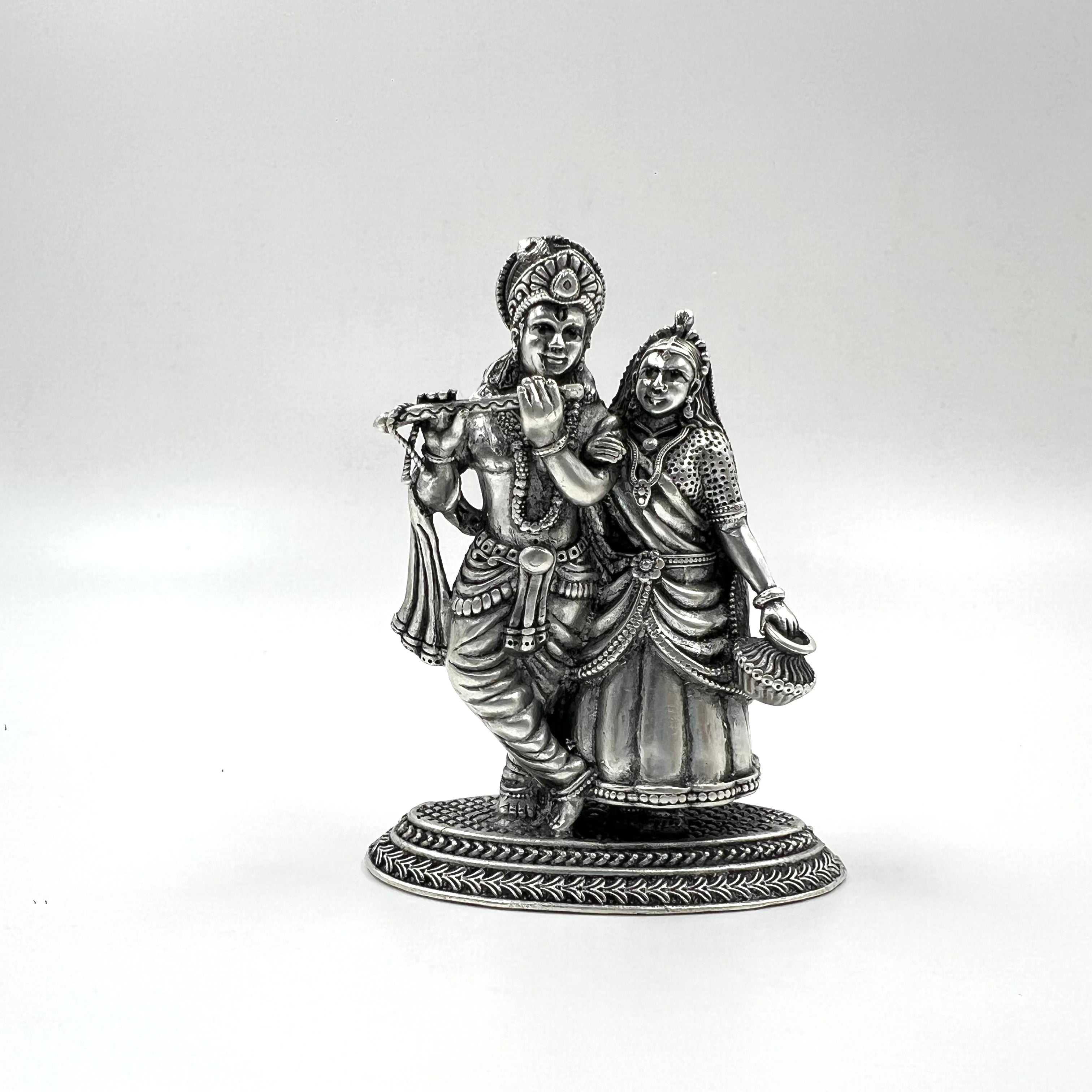 Divya Jodi Radha Krishna silver idol