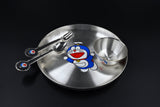 Doraemon fun baby silver dinner set