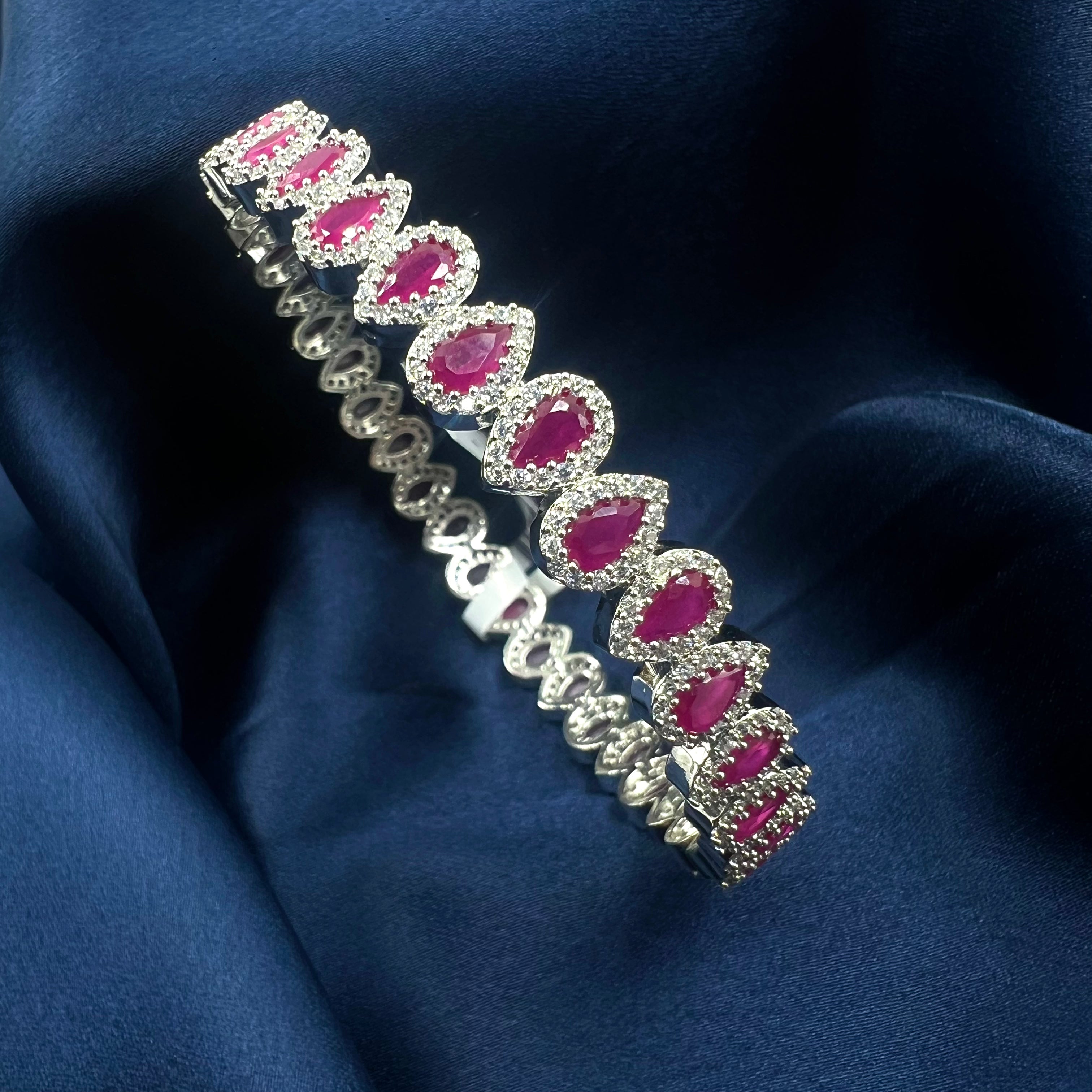 elan ruby 925 silver bangles