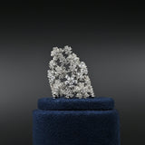Elegant bloom crystal ring