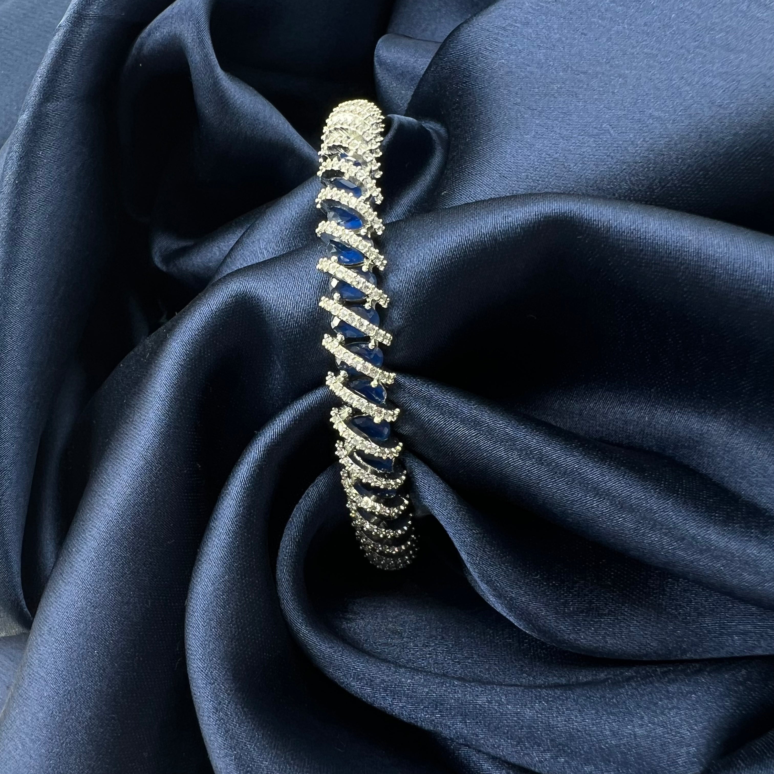 elegant elena silver bangle