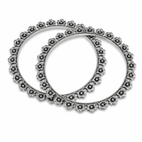 elegant gulmohar silver bangles