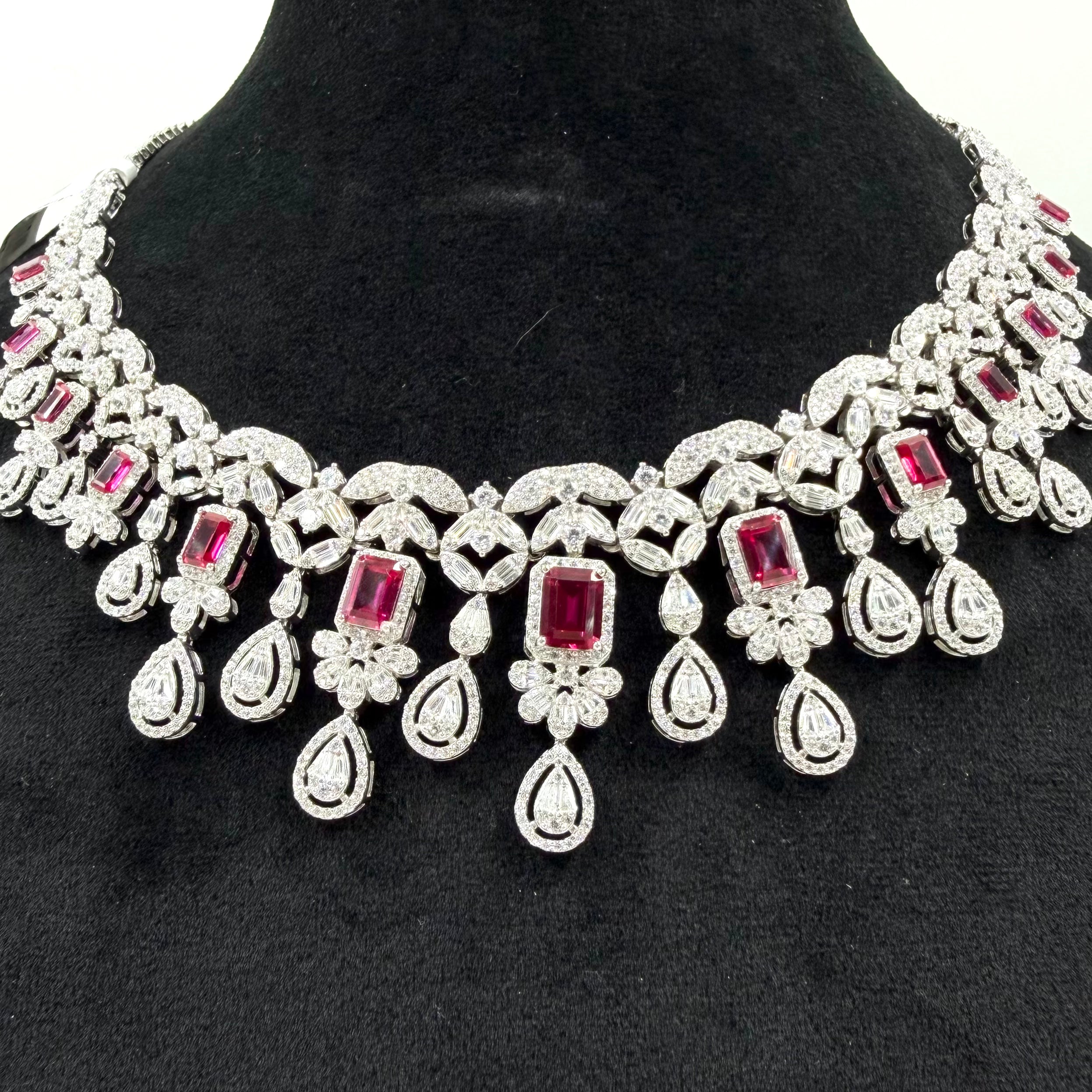 Elegant ruby radiance necklace for women