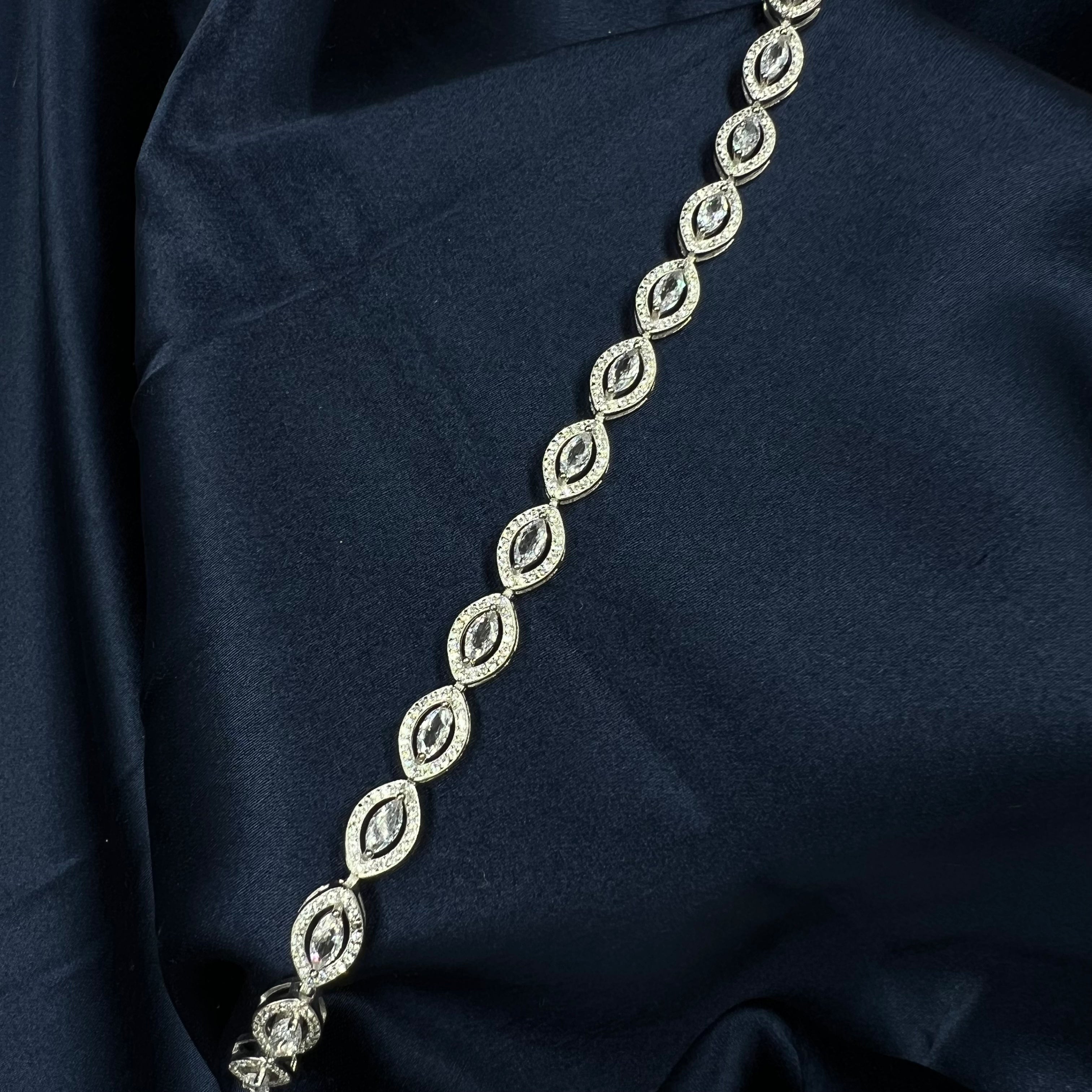 Elegant sparkle tennis bracelet