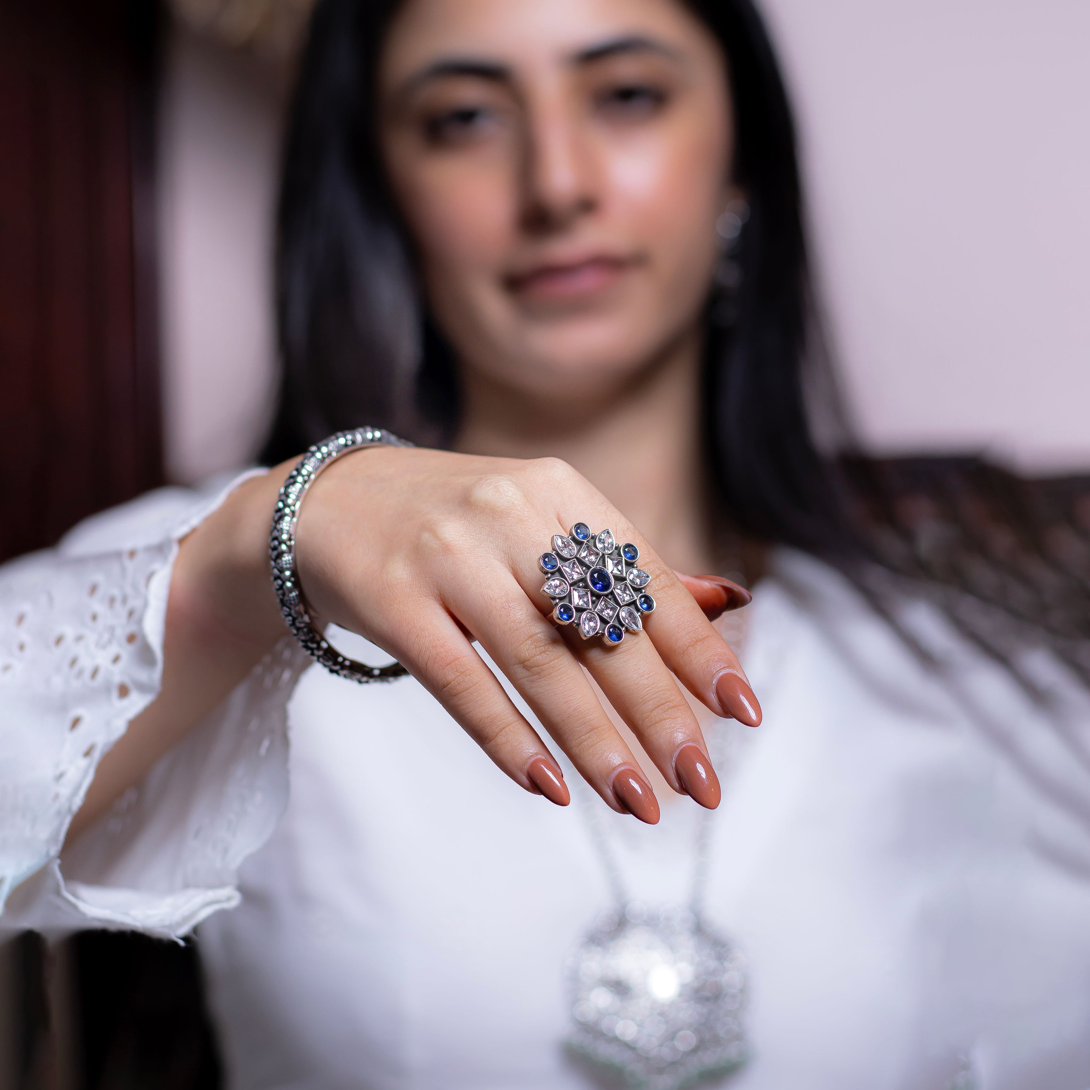 Elegant Tavira band ring