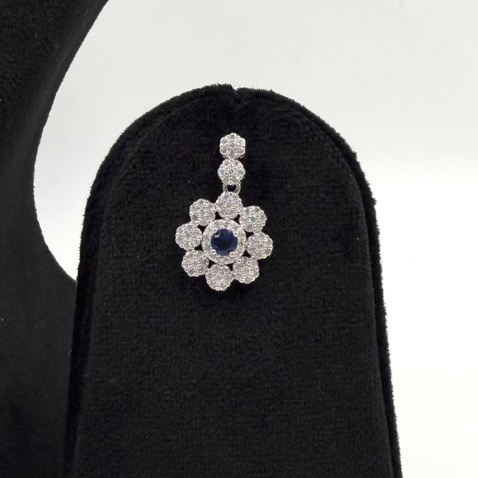 Elegant thin blue stone set House of Janya