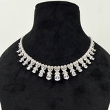 Elegant white stone necklace for women