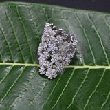 Floral crystal ring design