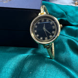 gold polish silver kada watch for men
