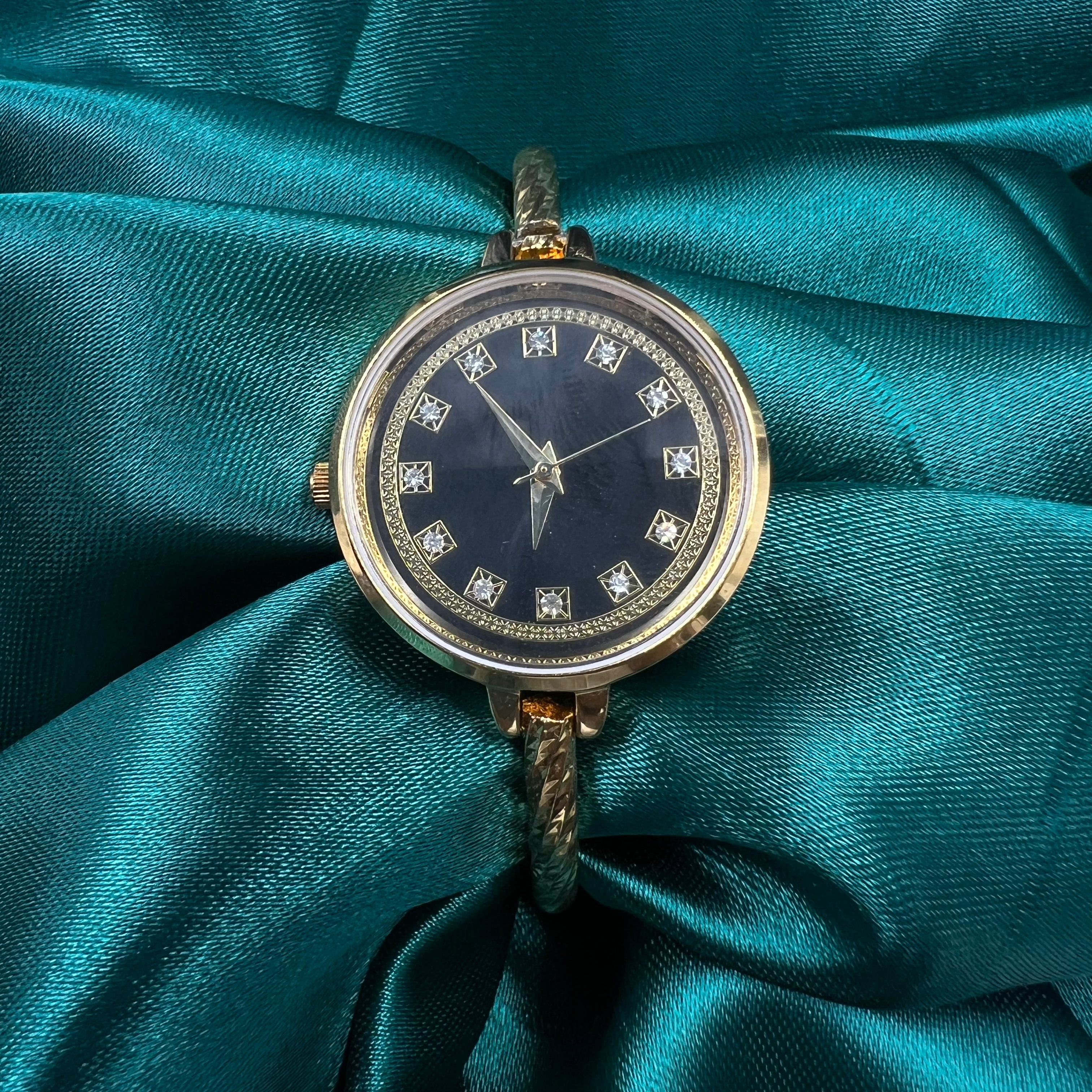handcrafted silver gold kada watch men