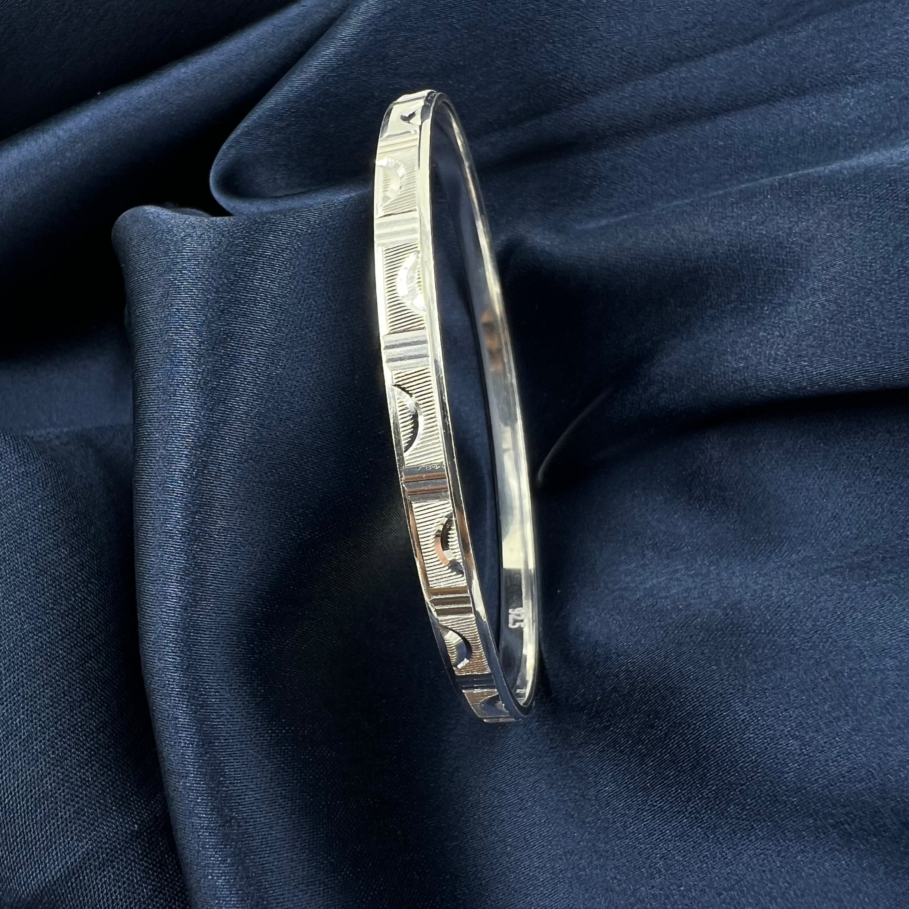 ivana silver bangles set elegant