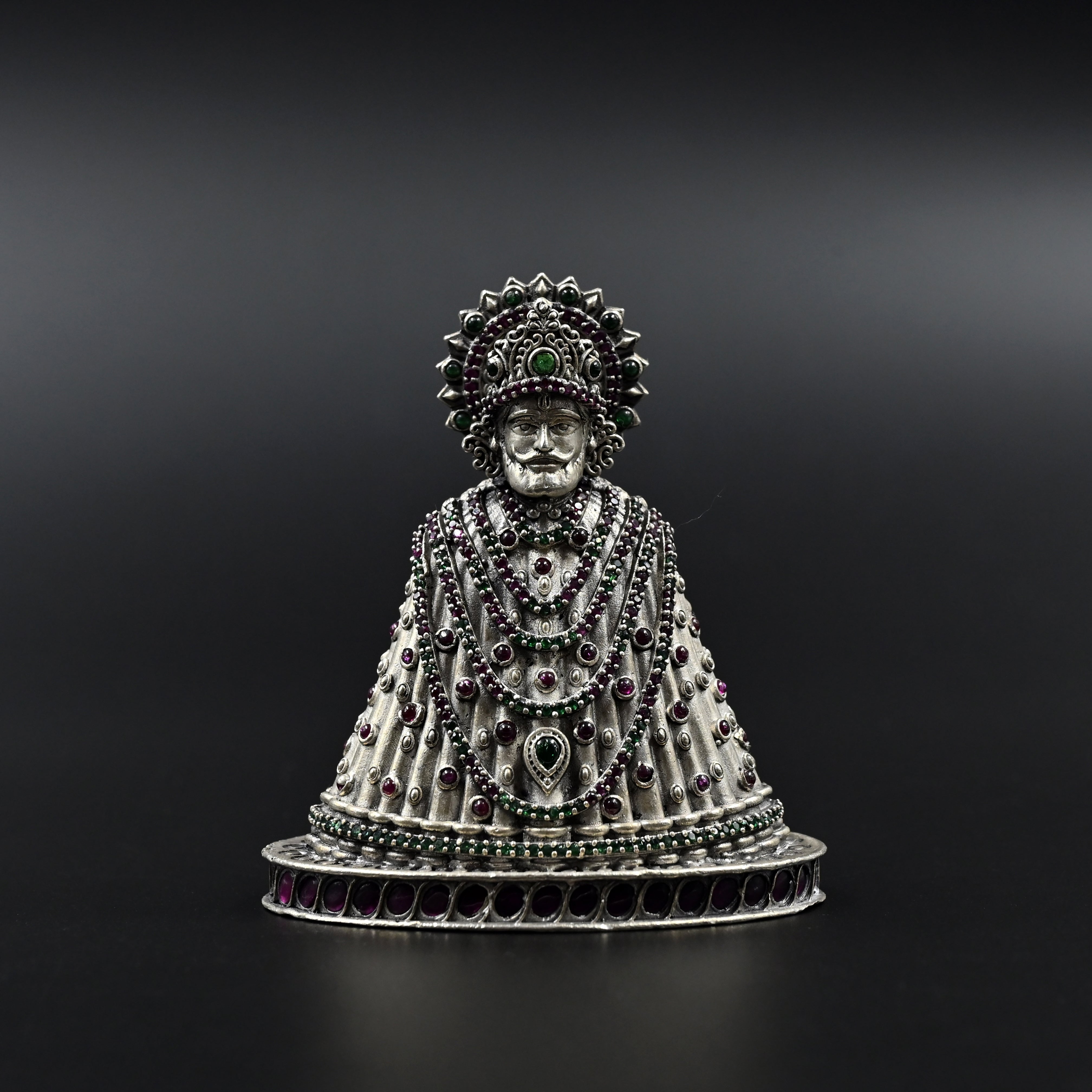 Khatu Shyam Ji silver idol for pooja