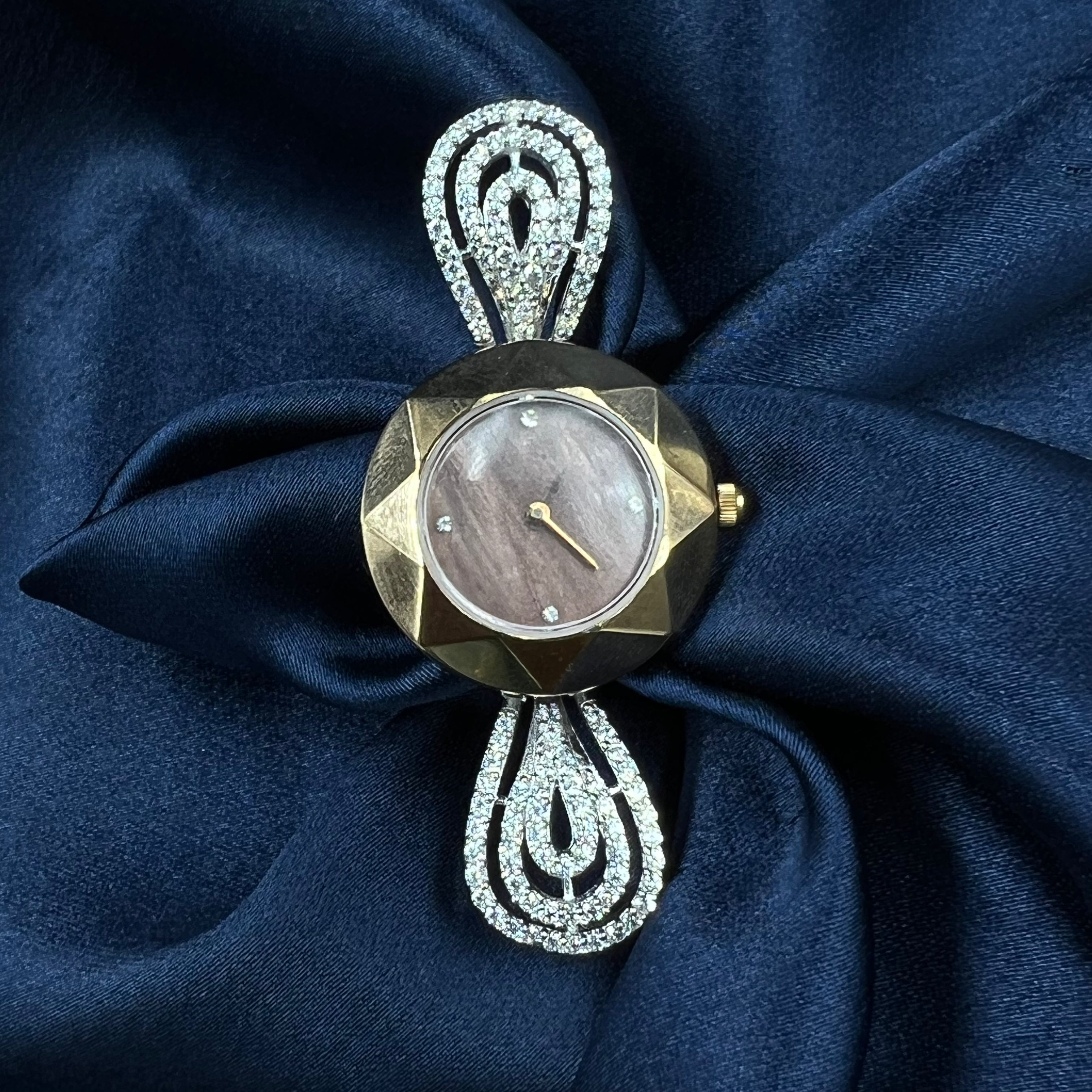 ladies silver ring watch