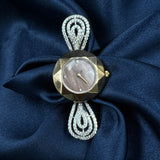 ladies silver ring watch
