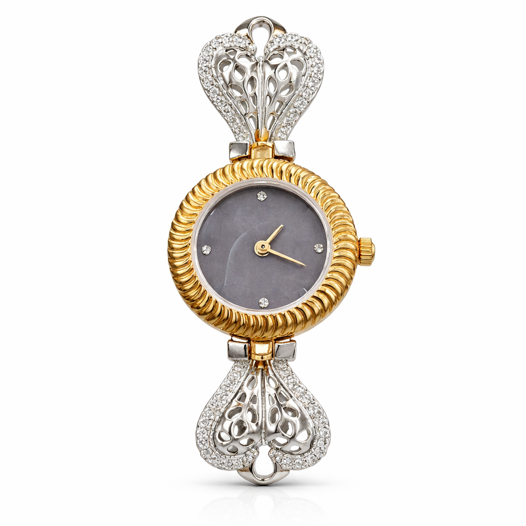 ladies silver ring watch jewellery style