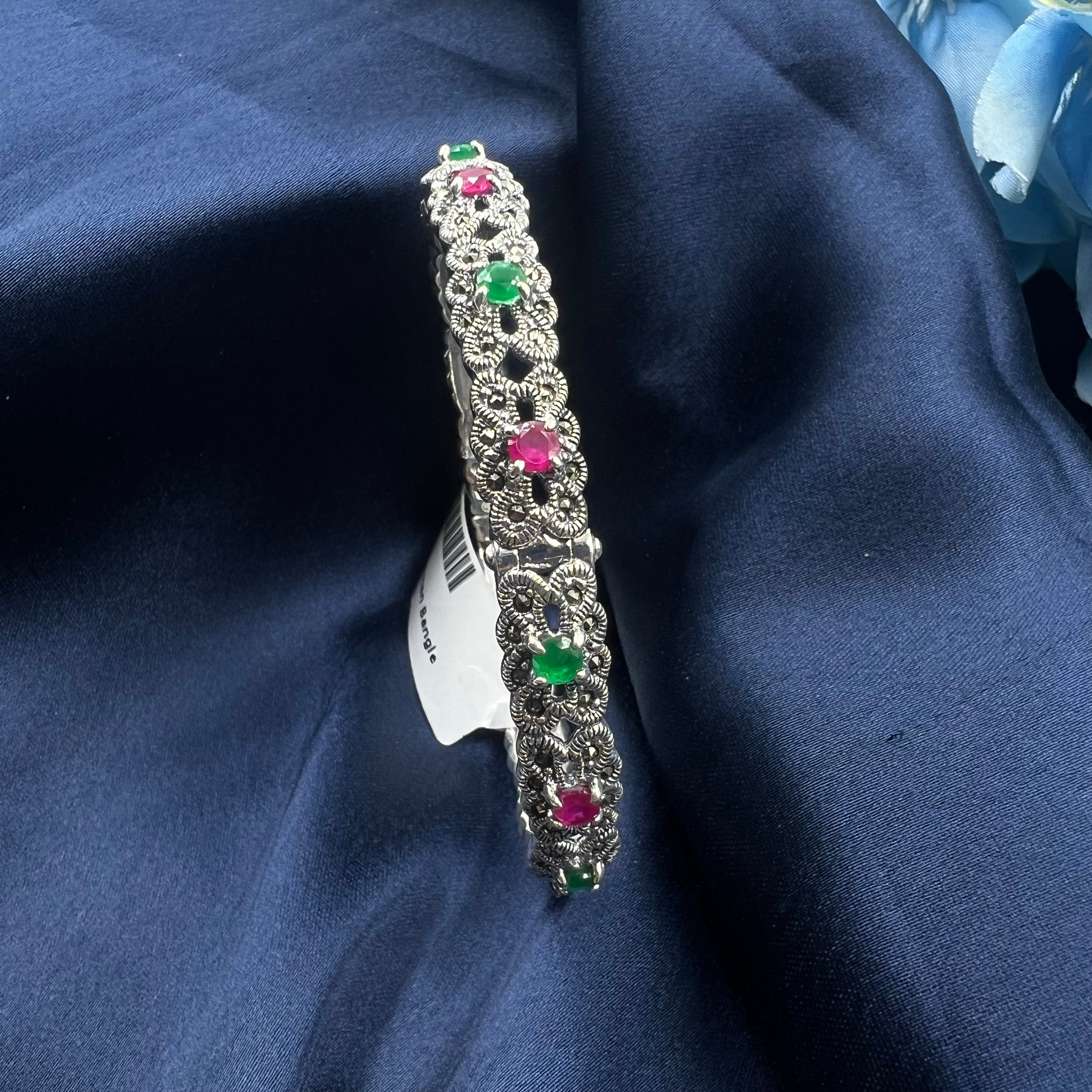 lightweight silver bangles daily