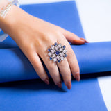 Minimalist silver Tavira ring