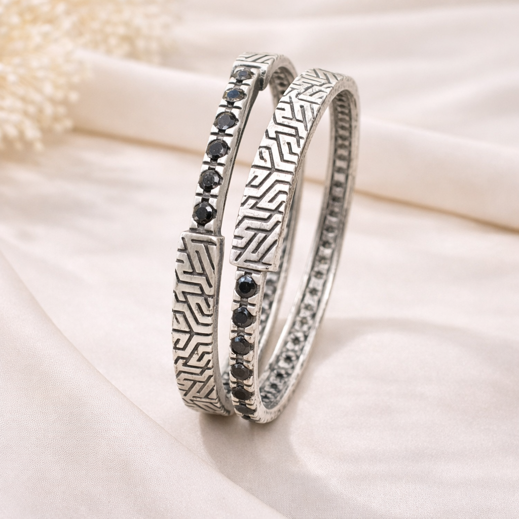 mira 925 silver bangles