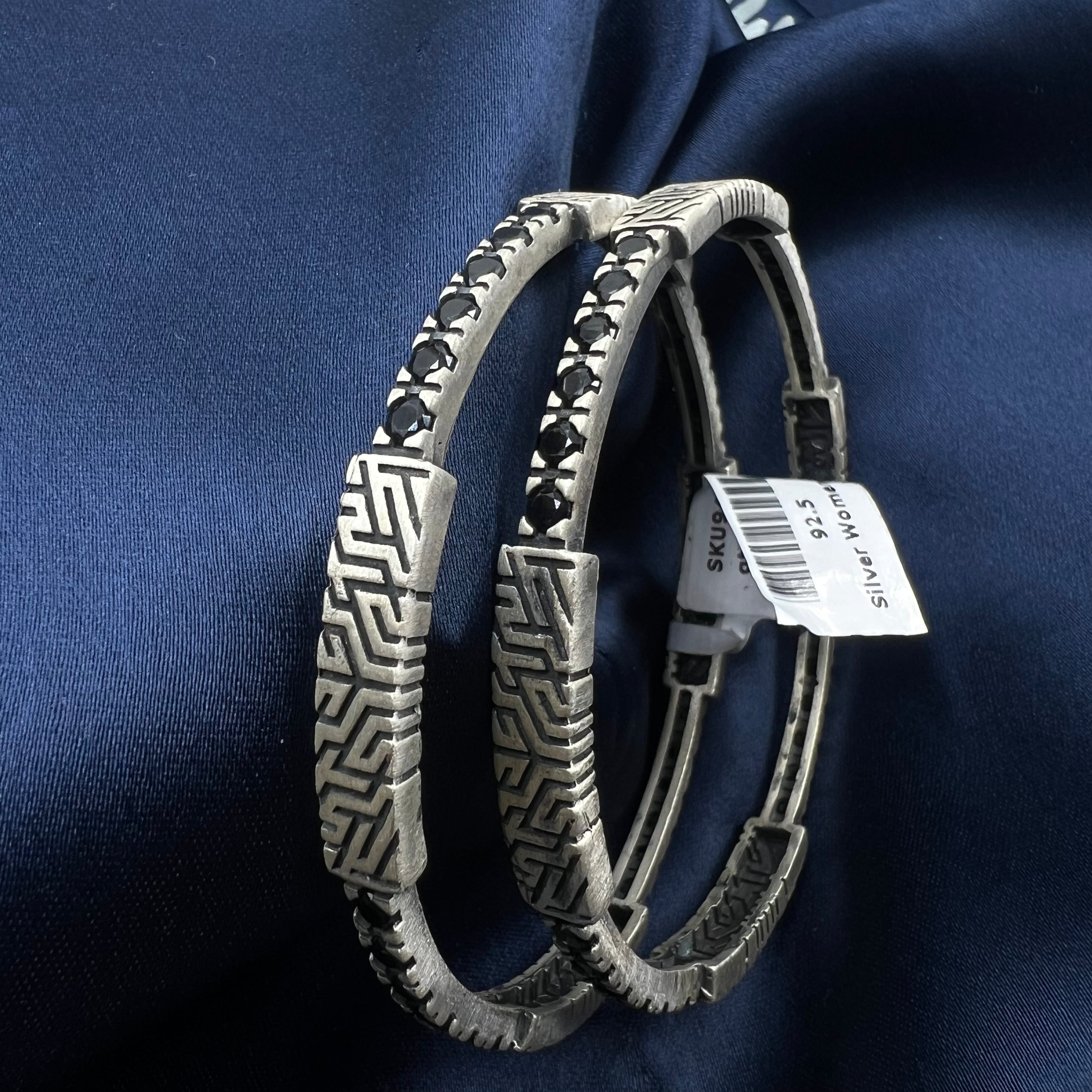 mira silver bangles elegant