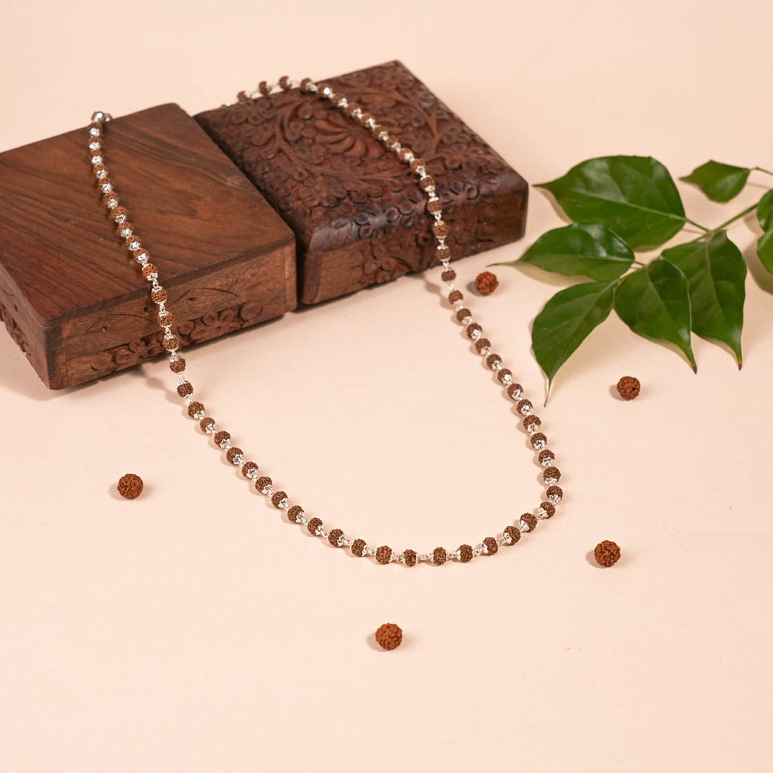 Natural rudraksha jaap mala