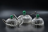 Nayab silver chai set with teapot and accessories