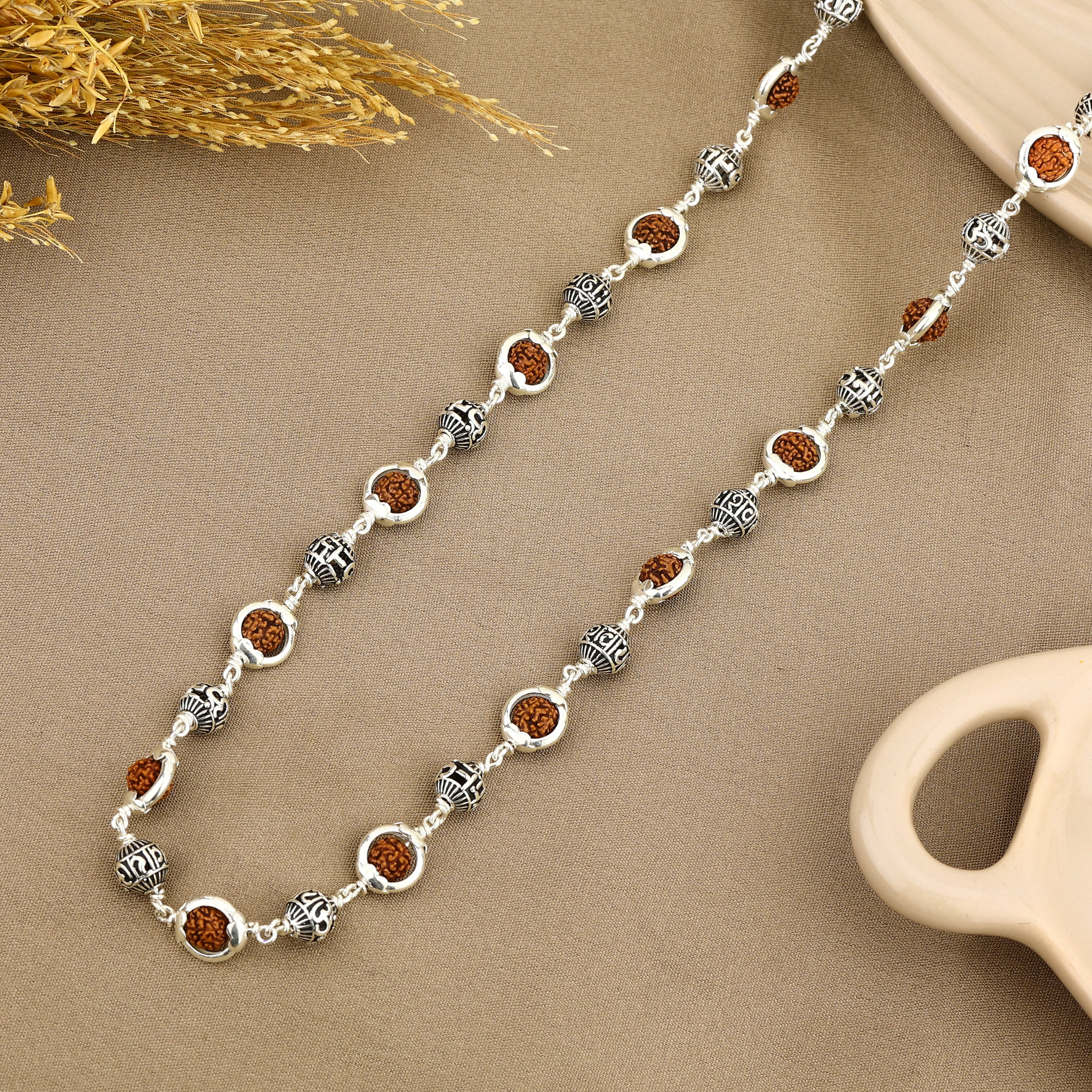 Om rudraksha mala design