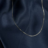 Polished silver link chain