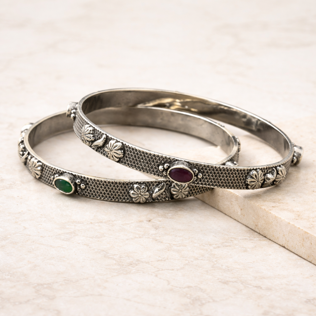 prakriti 925 silver bangles