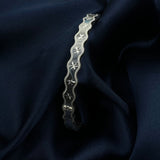 pure 925 silver edge bangle