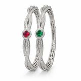 pure aanya silver bangles