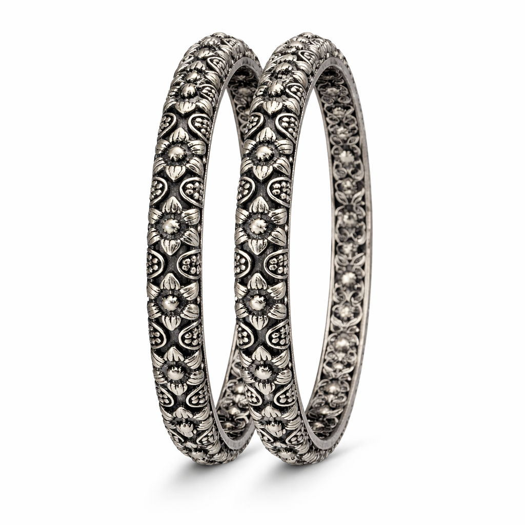 pure anika silver bangles