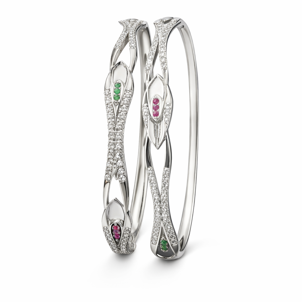 pure 925 silver bangles design