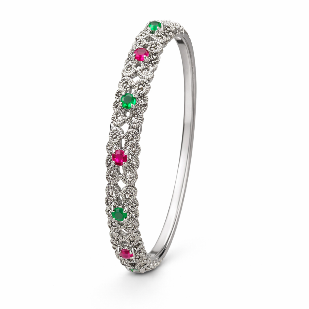 pure 925 silver bangle design