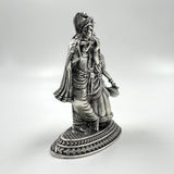 Radha Krishna devotional silver idol