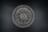 Close up detailing of Rajsi Silver Pooja Thali Set