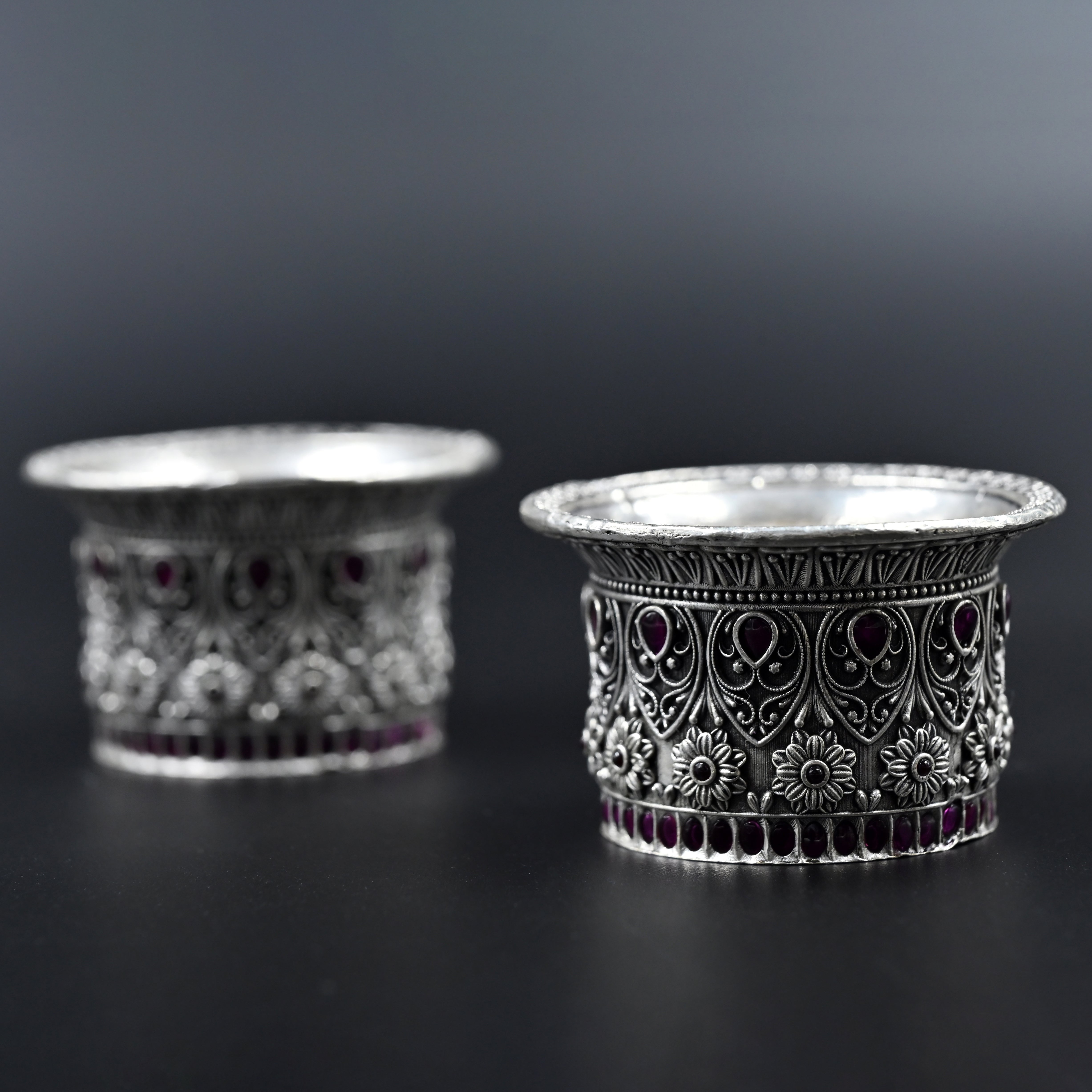 Rajsi Pooja Thali Set accessories in silver