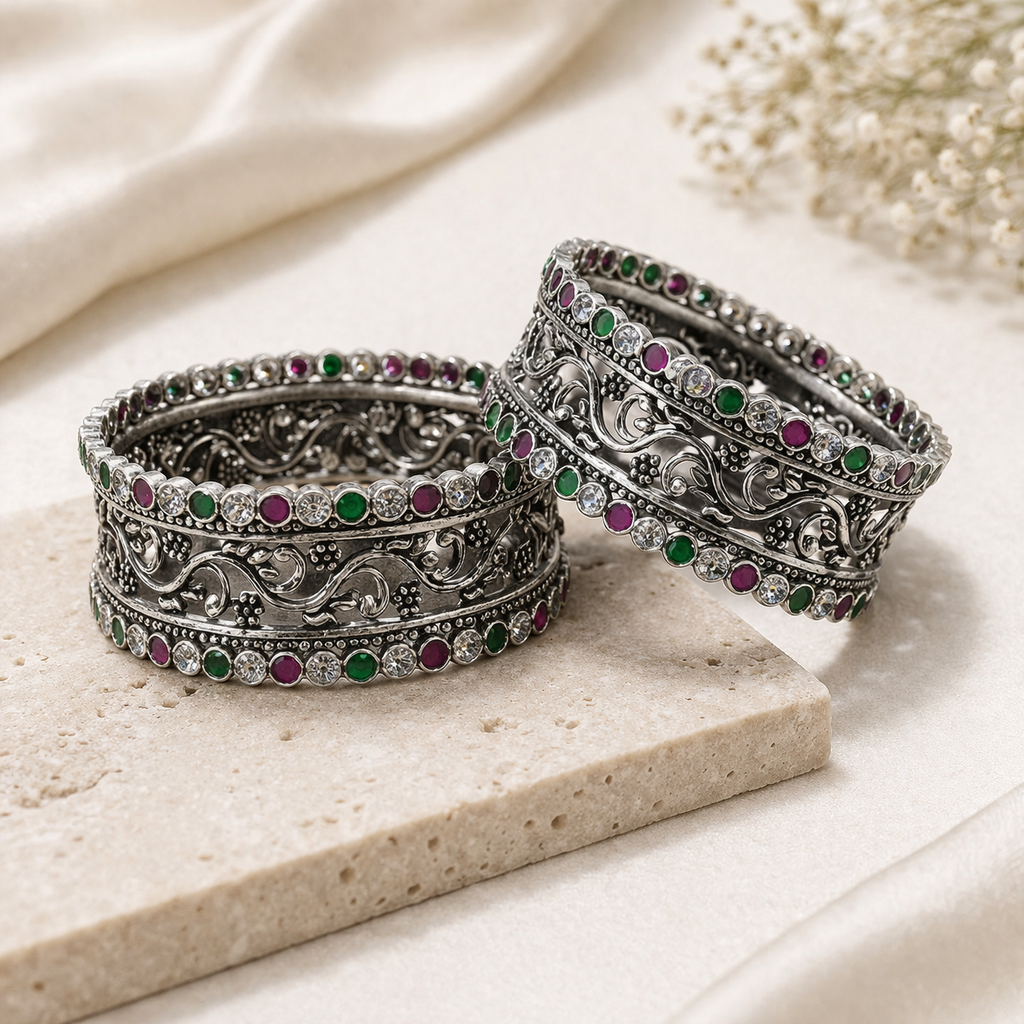 rajwada 925 silver bangles