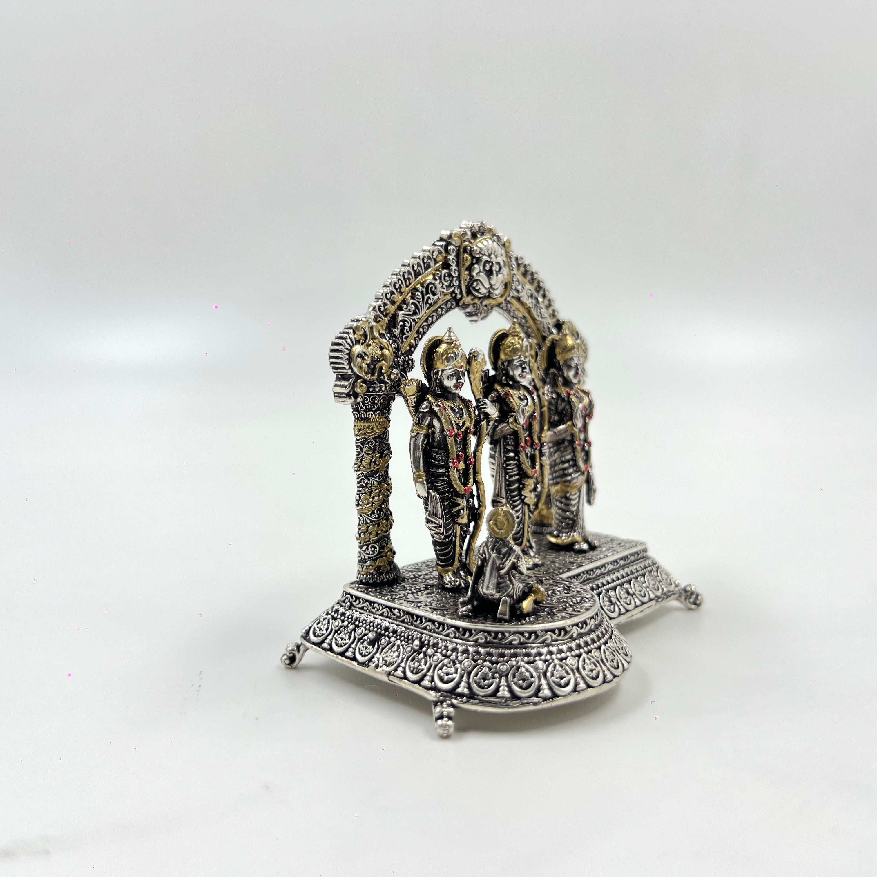 Ram Darbar silver murti