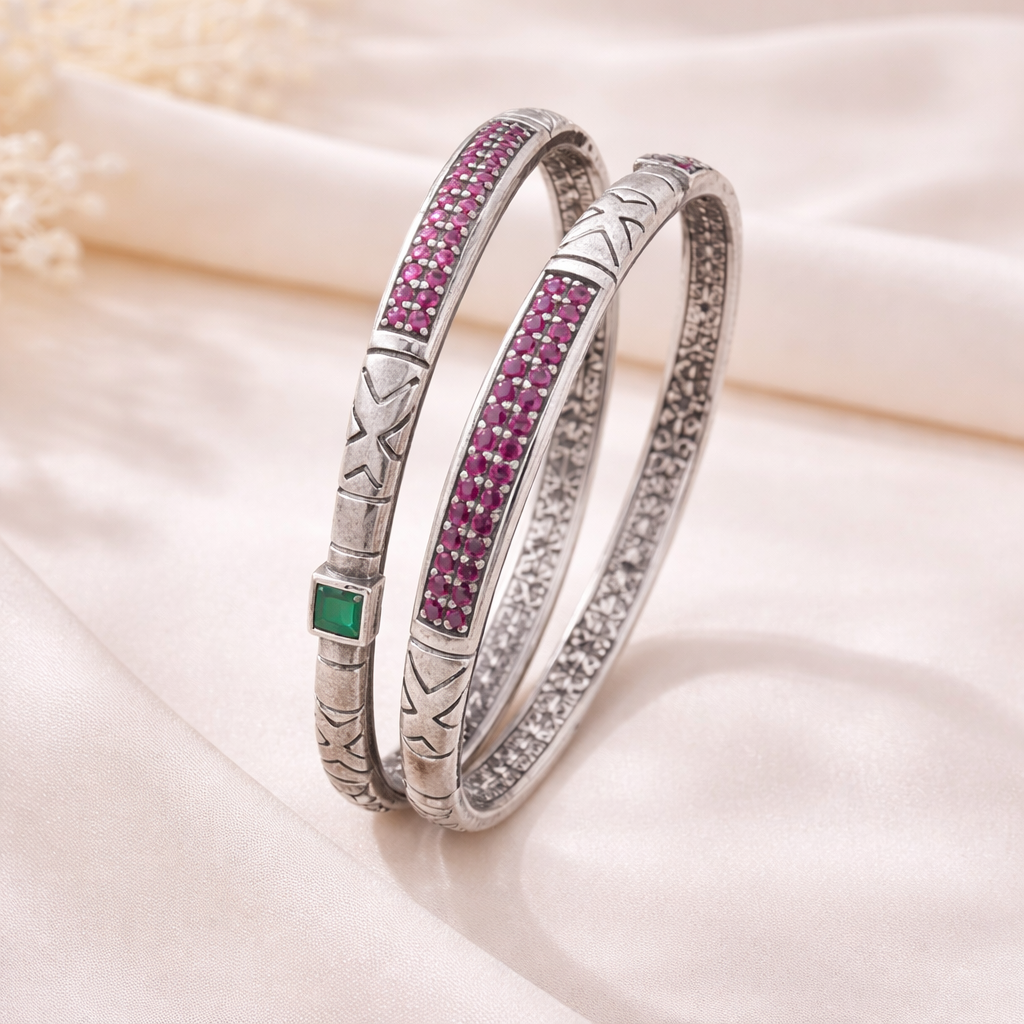 riva 925 silver bangles