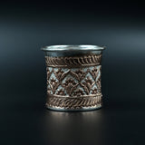 Rose gold carved pooja thali