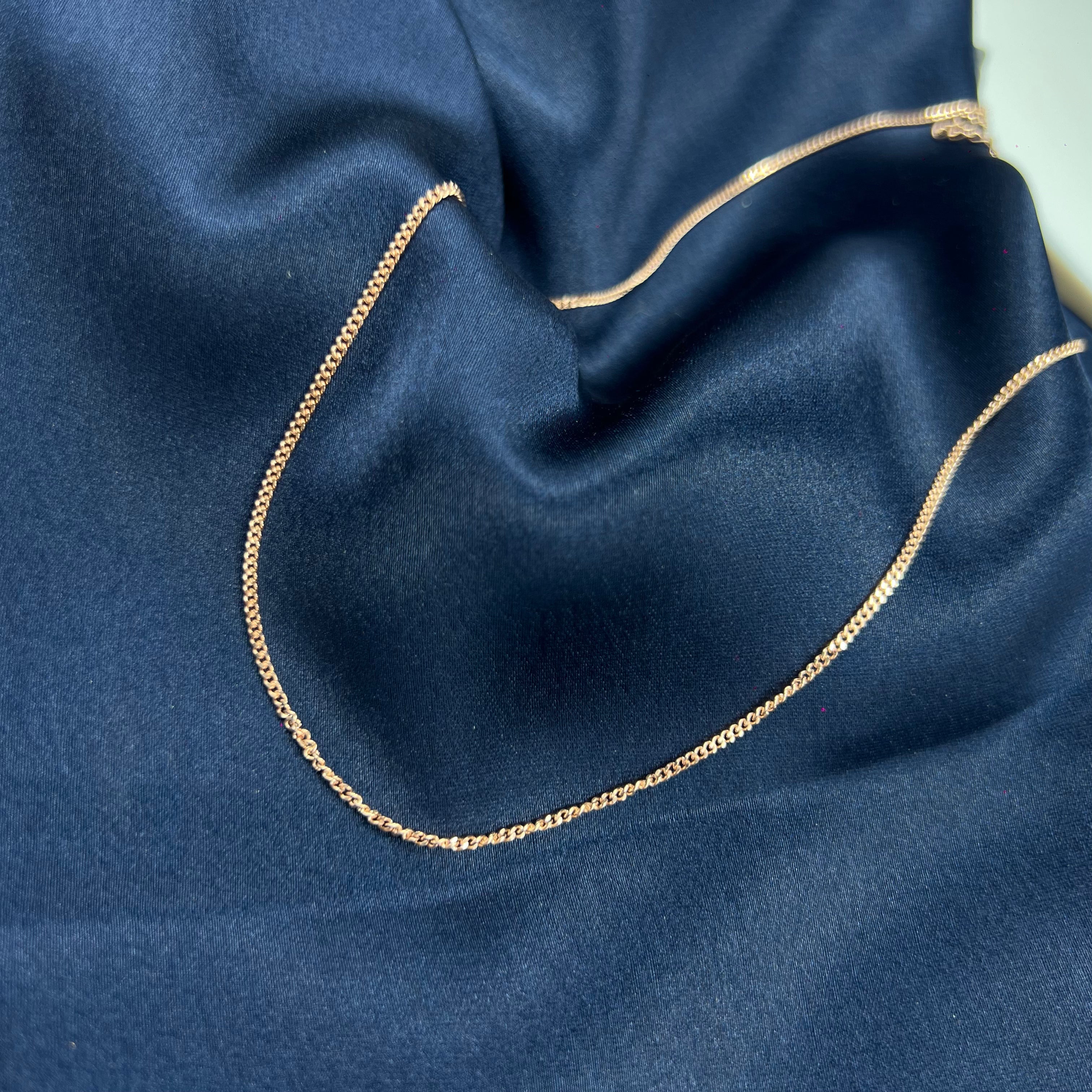 Rosegold daily silver chain