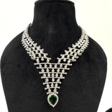 Royal blue velvet necklace by Janya
