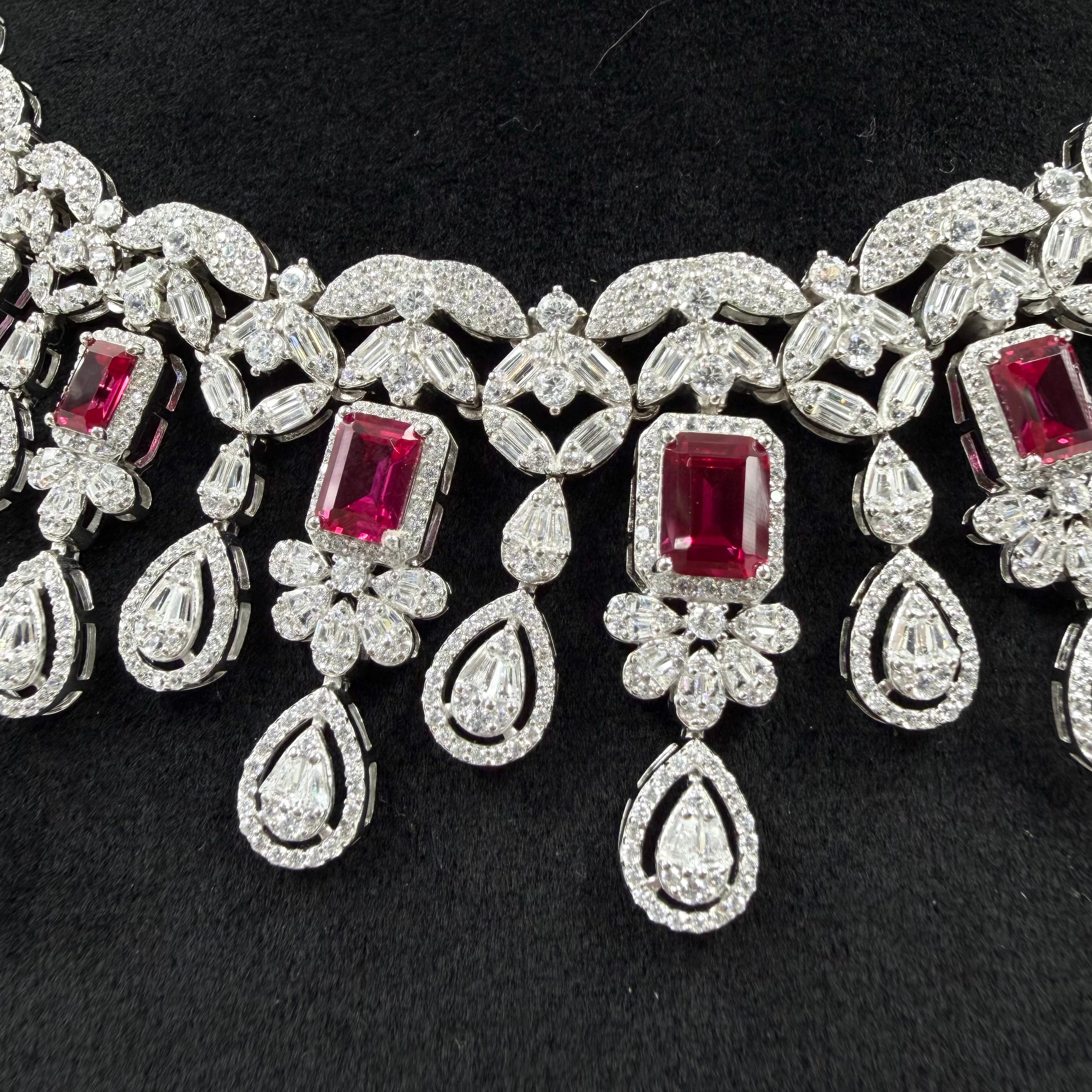 Royal ruby radiance necklace by Janya
