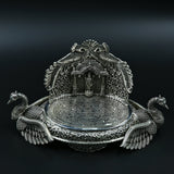 Royal silver singhasan home temple