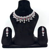 Ruby Radiance Necklace in 925 silver