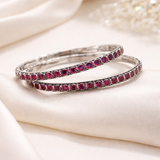 ruby rasika 925 silver bangles