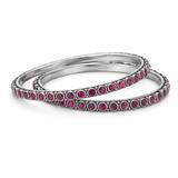ruby rasika silver bangles design