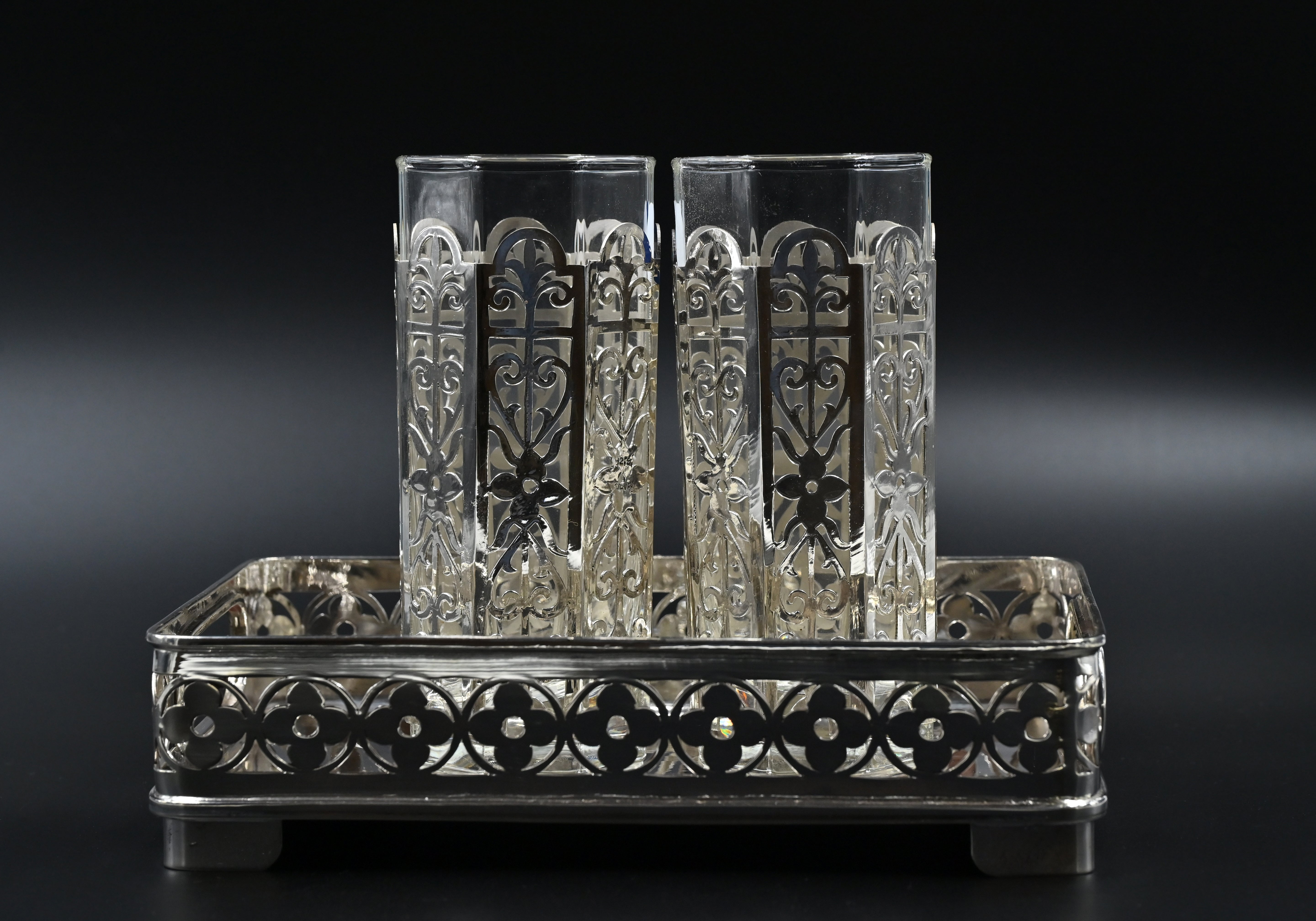 Saanjh glass tray set design